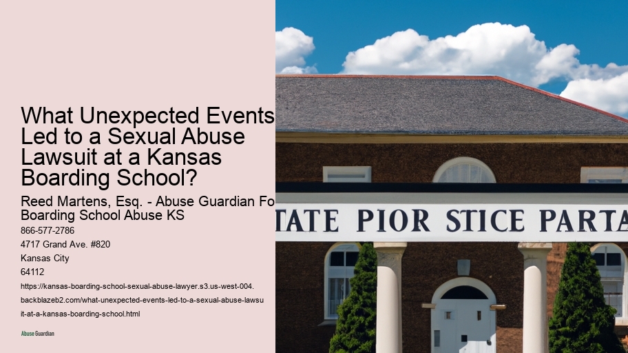 What Unexpected Events Led to a Sexual Abuse Lawsuit at a Kansas Boarding School? 
